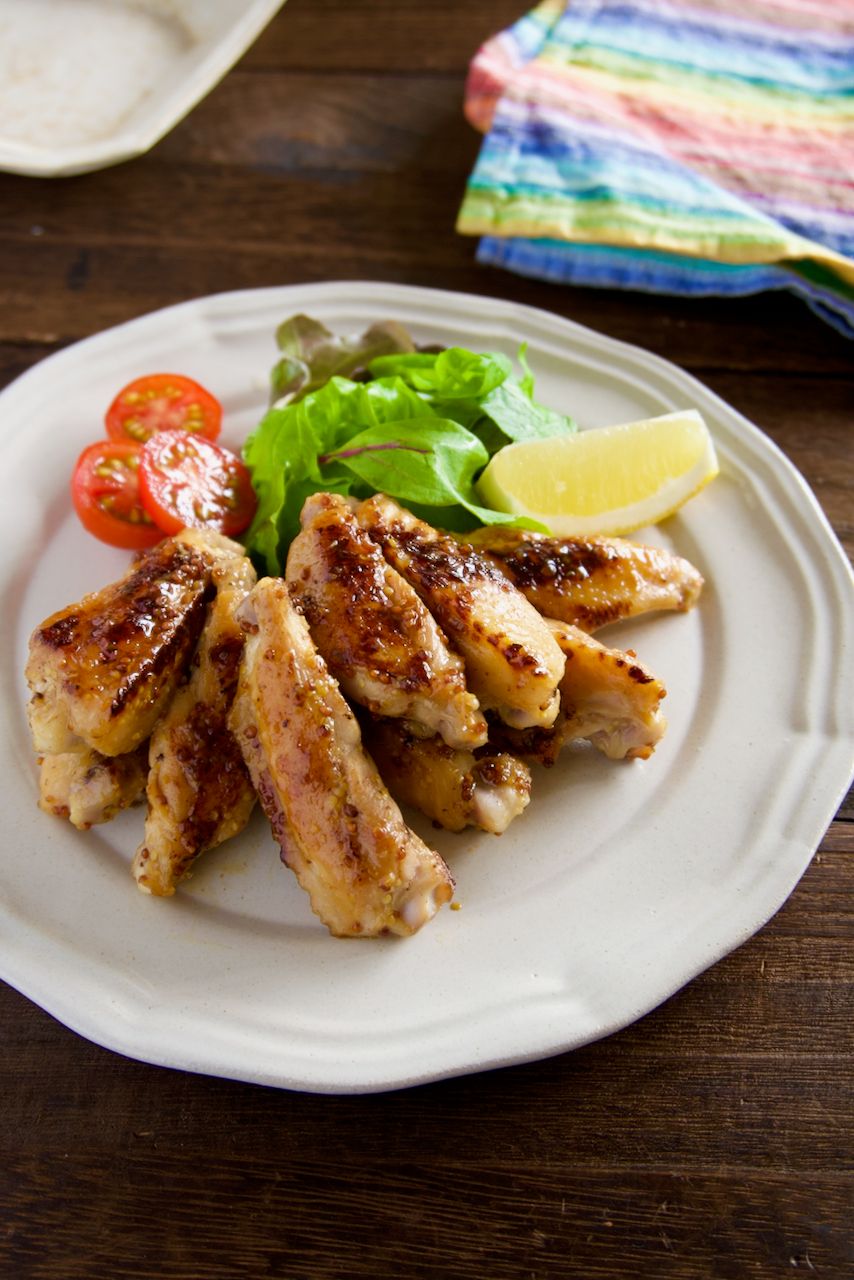 手羽中のハニーマスタードレモンチキン】子どもも喜ぶ味付け | レシピ