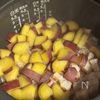さつまいもとベーコンの炊き込みご飯の工程5