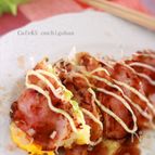 ベーコンキャベツのとん平焼き