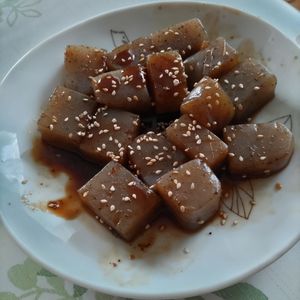 KUMIKOの作ってみた!投稿(味付け1つ＊コロコロこんにゃくのこってりステーキ)