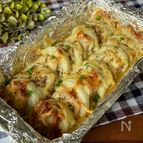 重ねてトースターで焼くだけ♪「玉ねぎと豚の放ったらかし焼き」