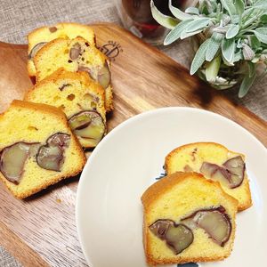 シオン　　　の作ってみた!投稿(渋皮煮で作る♪栗のパウンドケーキ)