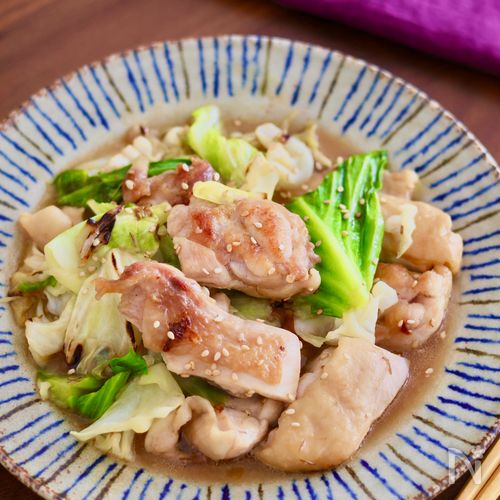 『鶏肉とキャベツの味噌だれ炒め』ご飯との相性抜群!🍚