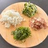 本鶏だしのカレースープハンバーグの下準備