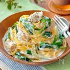 フライパン1つで♩鶏肉とほうれん草のクリームパスタ