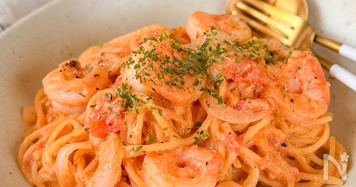 生トマトの旨み爆発！ワンパンで作る【絶品クリームパスタ】
