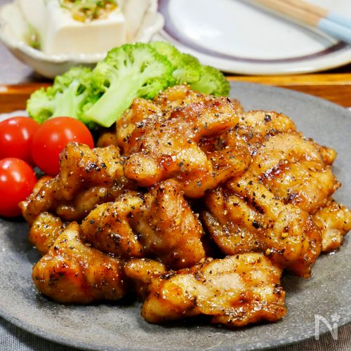 やみつき♪甘辛ペッパーチキン【お弁当にも】