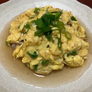 りんごの作ってみた!投稿(卵とご飯があれば作れる！ウマだれ天津飯)