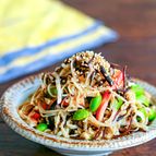 食物繊維たっぷり！切り干し大根とひじきとえのきの中華風サラダ