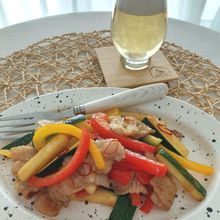 豚肉と夏野菜のピリ辛炒め