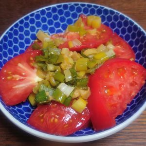 オレンジの作ってみた!投稿(【箸が止まらん！】ねぎトマト)