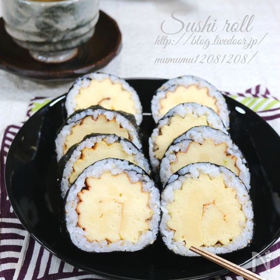 柚子香る、伊達巻き巻き寿司。