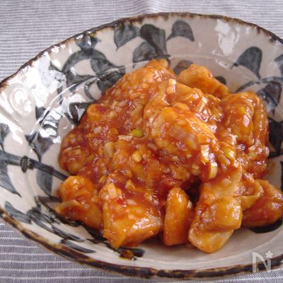 鶏胸肉のチリソース。