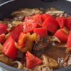 【とろっと牛トマ丼】鉄分補給に!重ねて蒸してヘルシーにの工程3