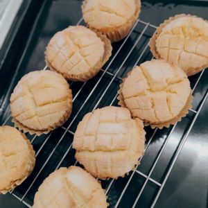 LIAMの作ってみた!投稿(メロンパンみたいな米粉マフィン)