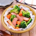 【野菜のレンジ蒸し】野菜が甘い♡オリーブオイル×コンソメ味