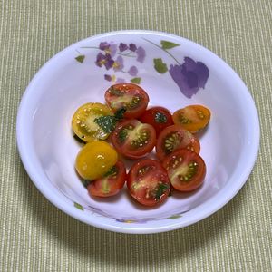 キャピタンの作ってみた!投稿(【トマトと大葉の和風サラダ】食卓華やぐ♪スピード副菜)