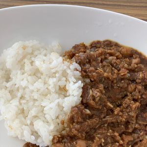 あいるんの作ってみた!投稿(レンジにおまかせ♩お豆たっぷりキーマカレー)