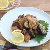 鶏むね肉となすのレモンジンジャーソテー