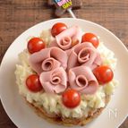 バラのおかずケーキ