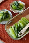 箸休めの副菜に【小松菜の中華浸し】レンジで簡単！お弁当にも♪