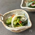 シャキッと洋風♪【たたききゅうりと新玉のさっぱり和え】