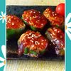 チョロリスの作ってみた!投稿(簡単綺麗な『ピーマンの肉詰め』～和風バーベキューソース～)