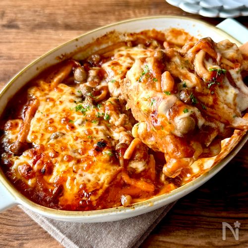 火を使わない!【デミ風チーズハンバーグ】簡単ごちそう♪