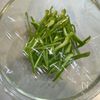 【ピーマンとちくわのうま塩和え】の工程1