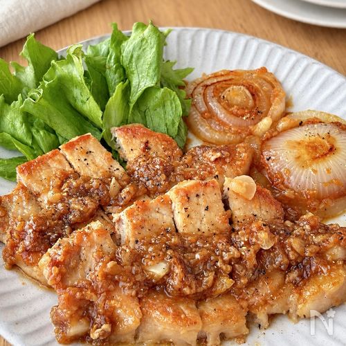 豚ロースと焼き玉ねぎのソテー【濃厚オニオンだれ】