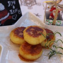 チーズ入り、じゃがいも餅