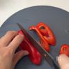 10分で完成！【パプリカ豚バラ丼】の工程1