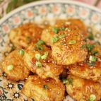 季節を楽しむ旬ごはん✿新ごぼうと鶏ひき肉の甘辛つくね