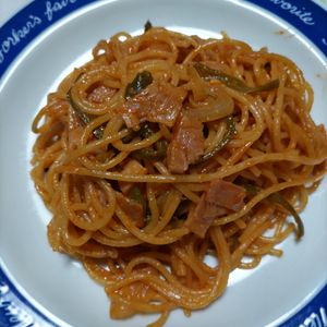 KUMIKOの作ってみた!投稿(電子レンジで！？1人前ナポリタン)