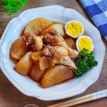 圧力鍋でやわらか！大根と手羽元の煮物