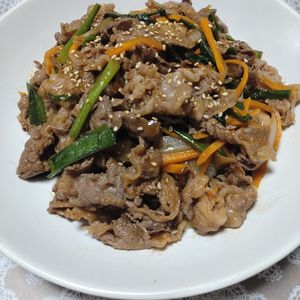 悠の作ってみた!投稿(【プルコギ風スタミナ炒め】ポリ袋で簡単味付け♪炒めるだけ！)