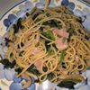 KUMIKOの作ってみた!投稿(簡単！『ほうれん草とベーコンとしめじの醤油パスタ』)