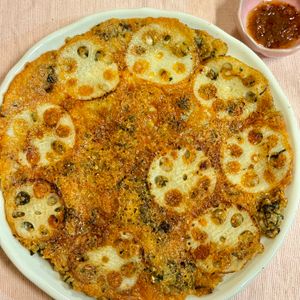 すみの作ってみた!投稿(【蓮根と大葉チーズライスピザ】もちっと香ばし!カリッとチーズ)