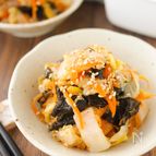 【大量消費♪】韓国風❤️‍🔥白菜と人参のピリ辛海苔和え