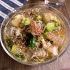 袋の中で叩いて混ぜるだけ「きゅうりと長芋の冷製もずく素麺」