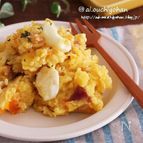 電子レンジで一発加熱＊子供にも喜ばれるカレー風味ポテトサラダ