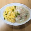 ゆいの作ってみた!投稿(カニかま餡かけチャーハン)