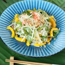 味見でなくなる美味しさ！もやしとカニカマのエスニックサラダ