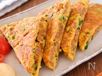 【うす焼き納豆オムレツ】混ぜて焼くだけ！包まず簡単♪