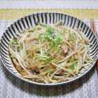エリンギともやしの和風チャプチェ