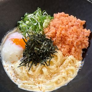 楽ラク手抜キッチン🐶🐾の作ってみた!投稿(５分で簡単！濃厚クリーム明太子うどん)