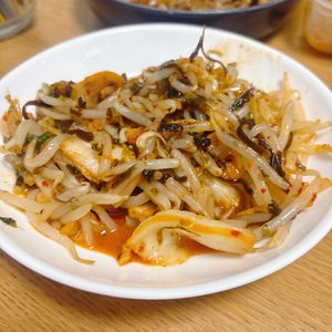 し☆の作ってみた!投稿(もやしとキムチの海苔ナムル)