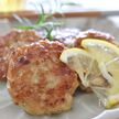 鶏バーグのレモンバターソース