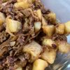 1103098の作ってみた!投稿(豚ひき みそ肉じゃが)