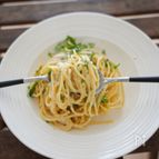 【今までで一番美味しい】大葉の明太クリームパスタ